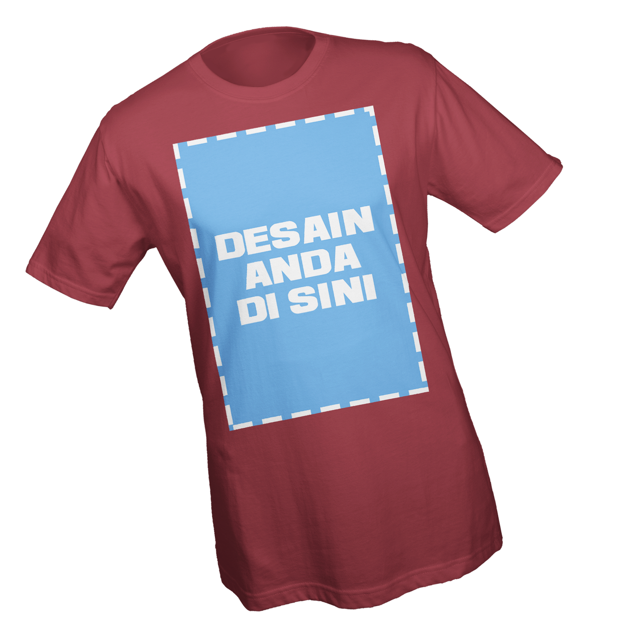 Mockup Kaos Maroon Mockup Kaos Maroon